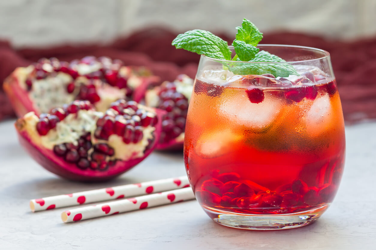 Sparkling Pomegranate Mojito Mocktail