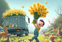 Daffodils, Dumpster Dives, and Daffy Delights