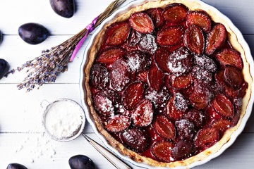 Classic English Plum Tart
