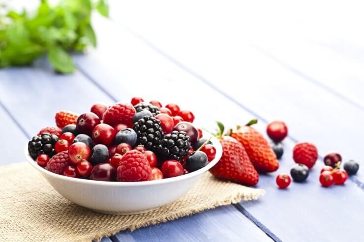 Mixed organic berries
