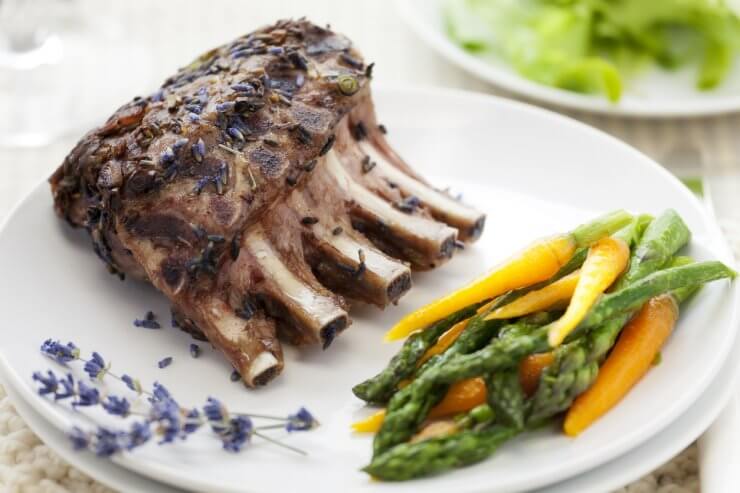 Lavender Crusted Rack of Lamb