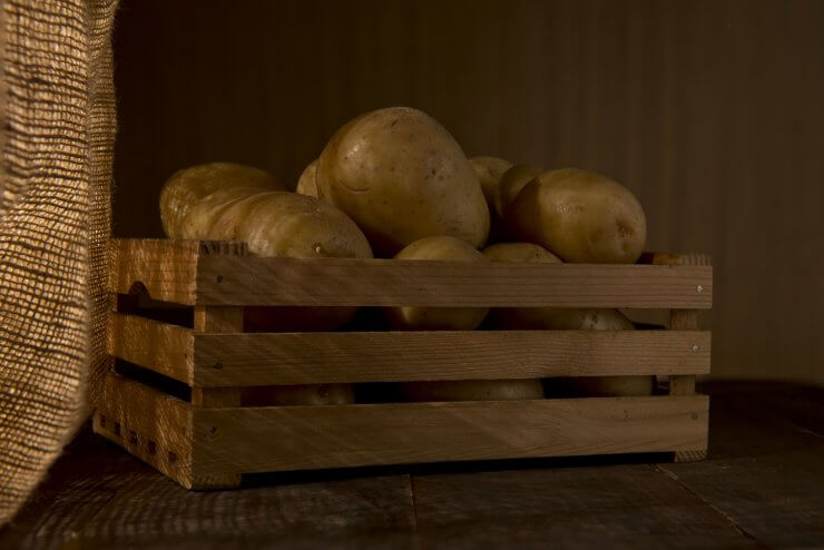 Store potatoes for winter